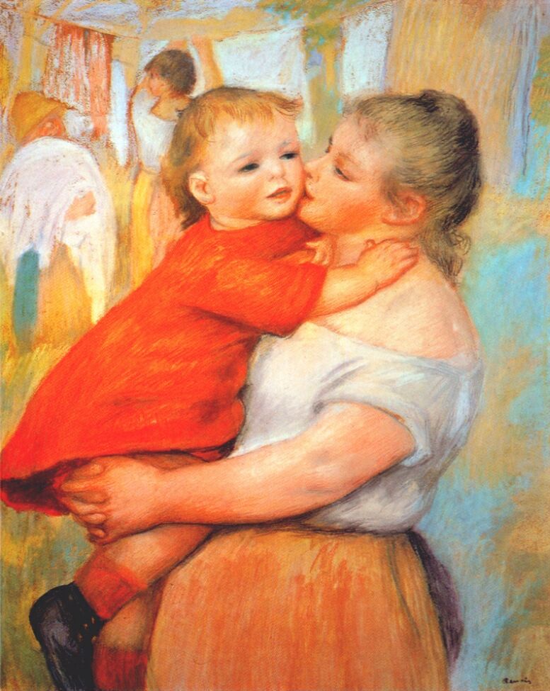 Aline and Pierre - Pierre-Auguste Renoir painting on canvas